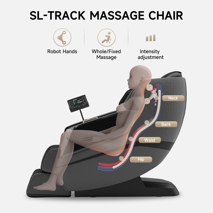 3D SL Track Zero Gravity Massage Chair with Heat