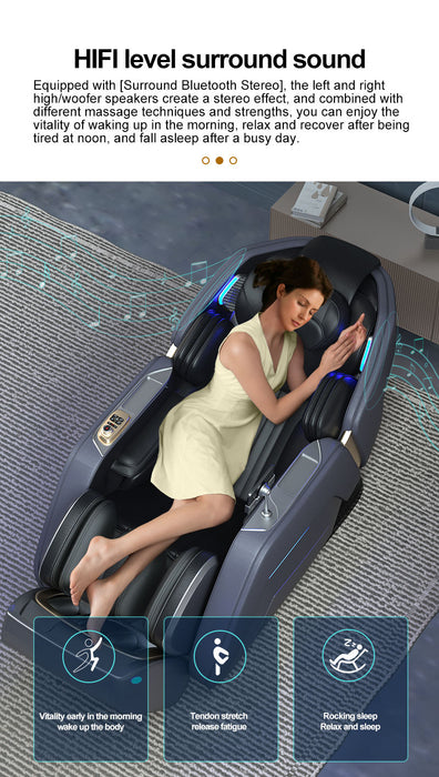 4D Zero Gravity Massage Chair with AI Voice Control