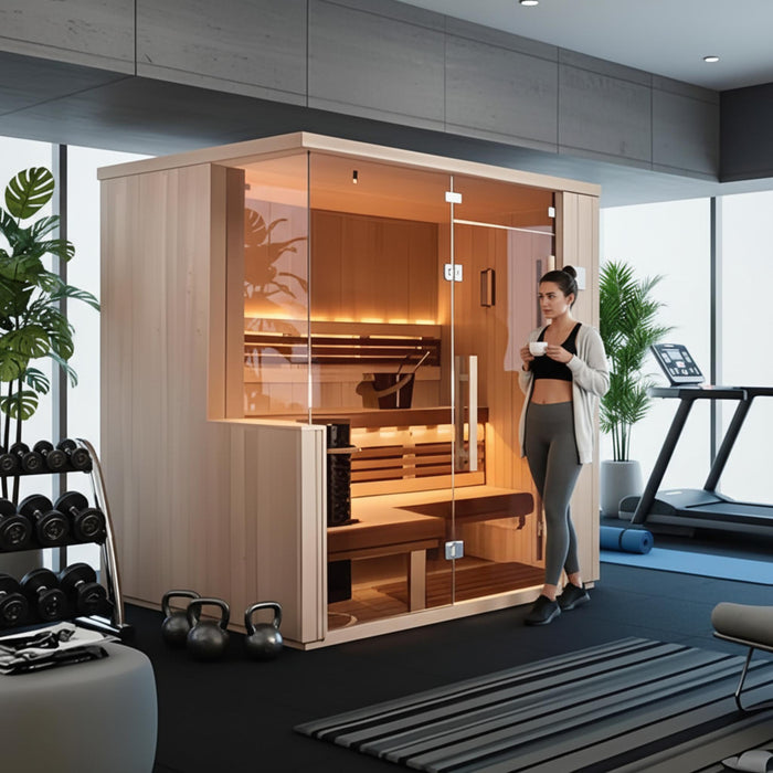 Luxury 2 Person Indoor Infrared Sauna | Hybrid Full Spectrum, Low EMF, CE Certified