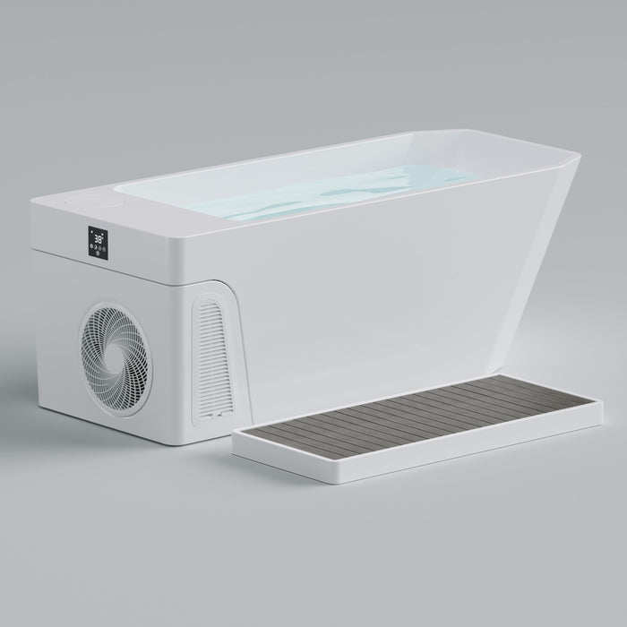 All-in-One Acrylic Cold Plunge Tub with Built-In Chiller