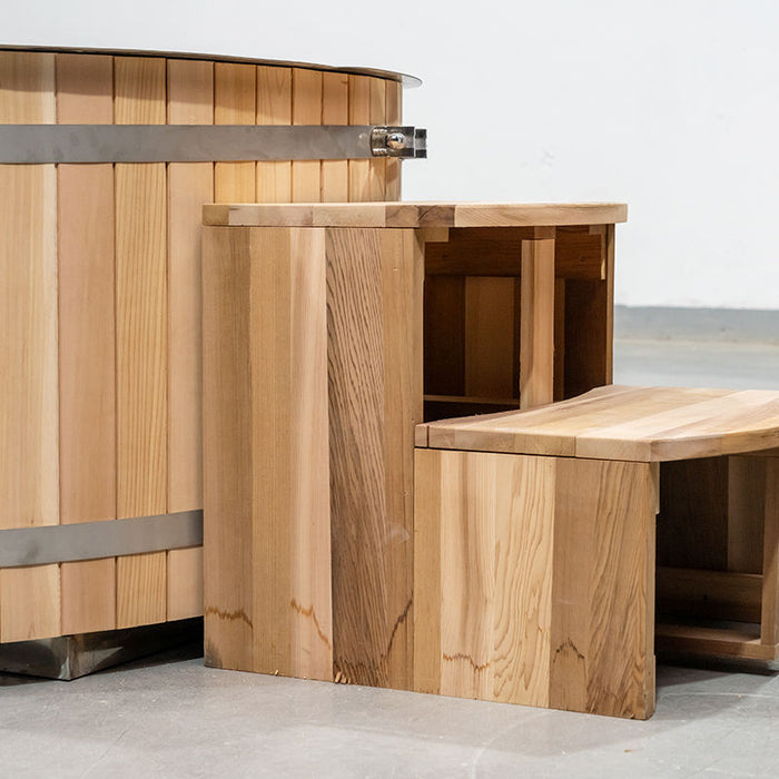 Red Cedar Cold Plunge Tub with Chiller | Stainless, 250L