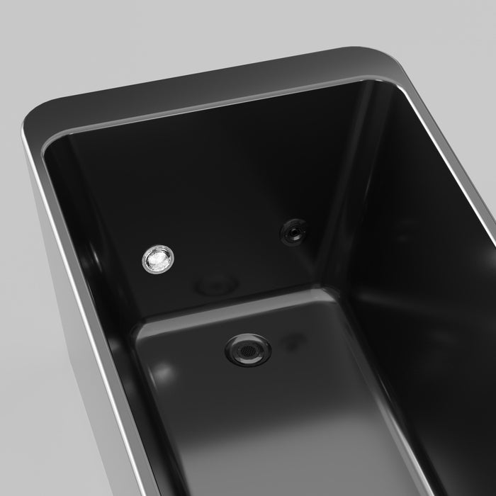 Black Acrylic Cold Plunge Tub | WiFi Control, 1-2 Person