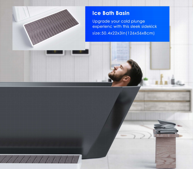 All-in-One Acrylic Cold Plunge Tub with Built-In Chiller