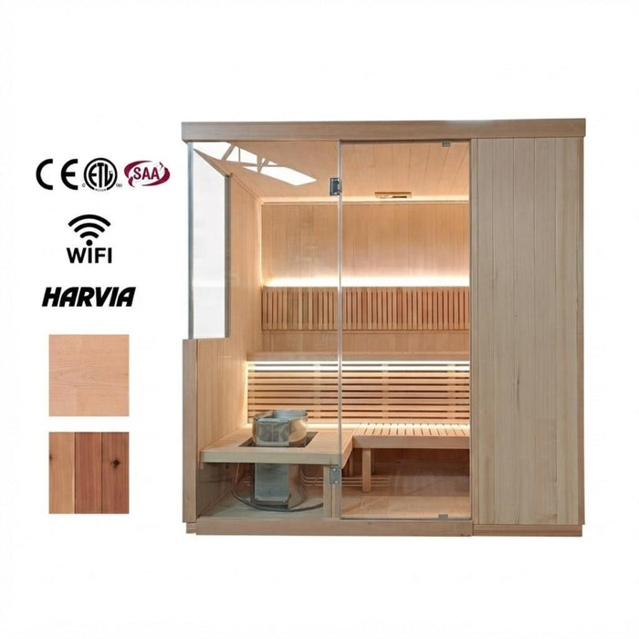 Luxury 2 Person Indoor Infrared Sauna | Hybrid Full Spectrum, Low EMF, CE Certified