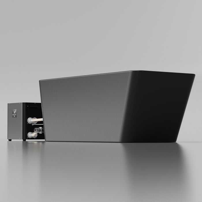 Black Acrylic Cold Plunge Tub | WiFi Control, 1-2 Person